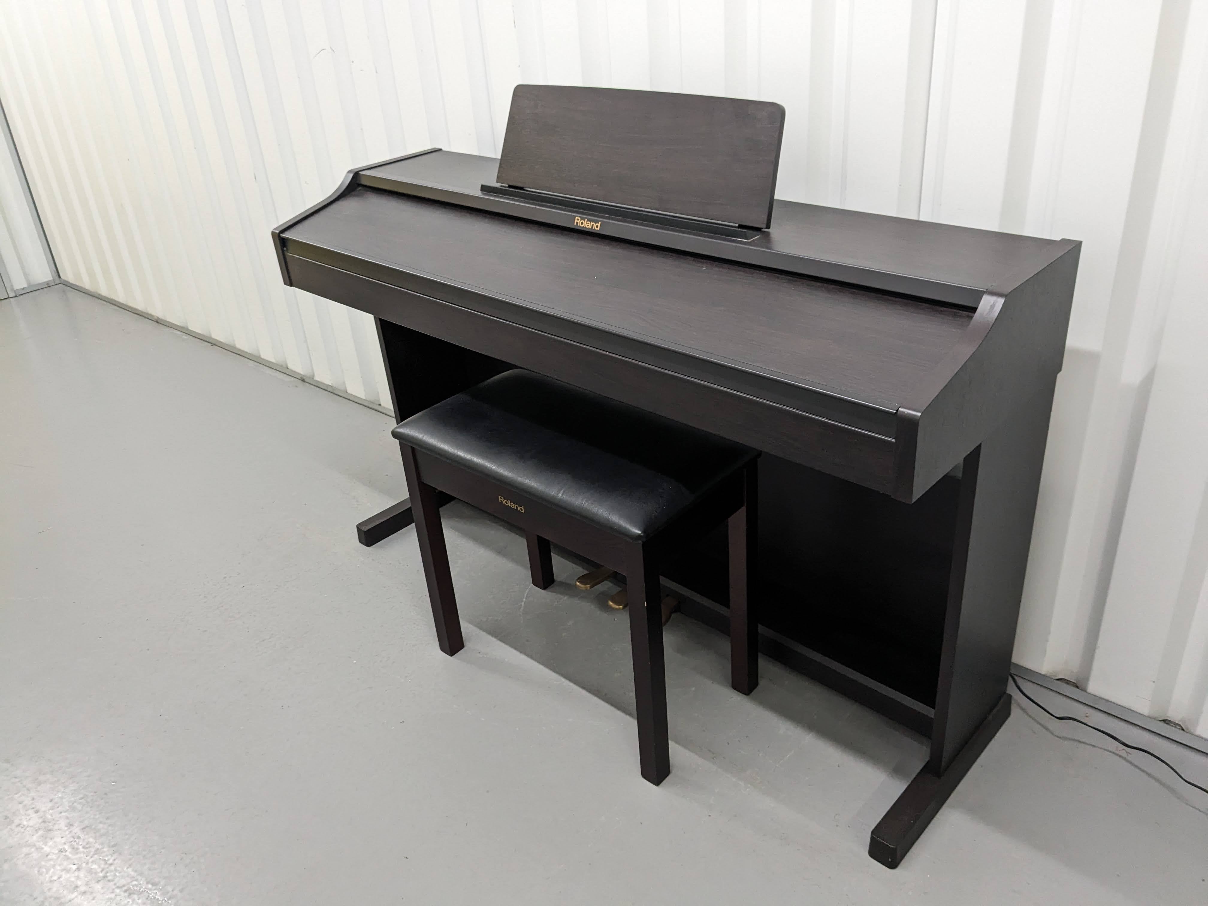Roland RP301 digital piano + matching stool in dark rosewood stock num ...