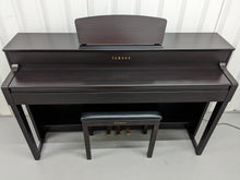 Load image into Gallery viewer, Yamaha Clavinova CLP-535 digital piano and stool in dark rosewood stock #24007