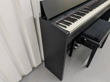 Load image into Gallery viewer, Roland F140R digital piano and stool in satin black finish stock number 24009