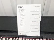 Load image into Gallery viewer, Roland F140R digital piano and stool in satin black finish stock number 24009
