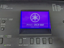 Load image into Gallery viewer, Yamaha DGX-660 black portable grand piano keyboard + stand + stool stock #24012