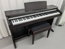 Load image into Gallery viewer, Kawai KDP110 digital piano and stool in dark rosewood finish stock number 24014