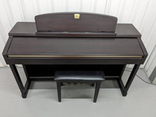 Load image into Gallery viewer, Yamaha Clavinova CLP-150 Digital Piano and stool in dark rosewood stock #24028