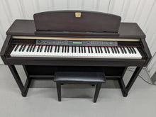Load image into Gallery viewer, Yamaha Clavinova CLP-150 Digital Piano and stool in dark rosewood stock #24028