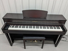 Load image into Gallery viewer, Yamaha Clavinova CLP-635 Digital Piano and stool in dark rosewood stock #24029
