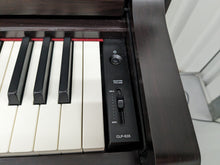 Load image into Gallery viewer, Yamaha Clavinova CLP-635 Digital Piano and stool in dark rosewood stock #24029