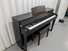 Load image into Gallery viewer, Yamaha Clavinova CLP-635 Digital Piano and stool in dark rosewood stock #24029