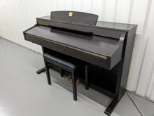 Load image into Gallery viewer, Yamaha Clavinova CLP-330 Digital Piano and stool in dark rosewood stock #24018