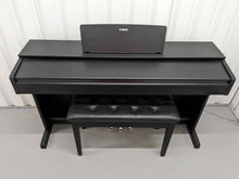 Load image into Gallery viewer, Yamaha Arius YDP-143 Digital Piano + stool in satin black finish stock #24075