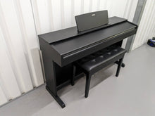 Load image into Gallery viewer, Yamaha Arius YDP-143 Digital Piano + stool in satin black finish stock #24075