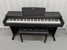 Load image into Gallery viewer, Yamaha Arius YDP-143 Digital Piano + stool in satin black finish stock #24043