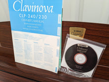 Load image into Gallery viewer, Yamaha Clavinova CLP-230 Digital Piano and stool in mahogany stock nr 24044