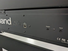 Load image into Gallery viewer, Roland F130R compact slim size Digital Piano in black stock # 24006