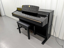 Load image into Gallery viewer, Yamaha Clavinova CLP-340PE glossy black polished ebony Piano stock #24055
