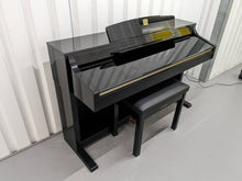 Load image into Gallery viewer, Yamaha Clavinova CLP-340PE glossy black polished ebony Piano stock #24055
