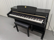 Load image into Gallery viewer, Yamaha Clavinova CLP-340PE glossy black polished ebony Piano stock #24055
