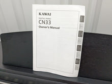 Load image into Gallery viewer, Kawai CN33 digital piano and stool in satin black finish stock number 24048