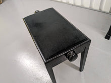 Load image into Gallery viewer, Roland HP508 digital piano and stool in polished glossy black stock number 24054