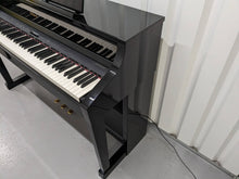 Load image into Gallery viewer, Roland HP508 digital piano and stool in polished glossy black stock number 24054
