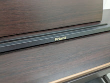 Load image into Gallery viewer, Roland HP101e digital piano and stool in dark rosewood finish stock #24061