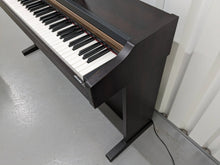 Load image into Gallery viewer, Roland HP101e digital piano and stool in dark rosewood finish stock #24061