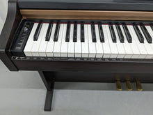 Load image into Gallery viewer, Roland HP101e digital piano and stool in dark rosewood finish stock #24061