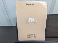 Load image into Gallery viewer, Roland HP101e digital piano and stool in dark rosewood finish stock #24061