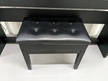 Load image into Gallery viewer, Roland F140R Digital Piano in black with matching colour stool stock # 24063