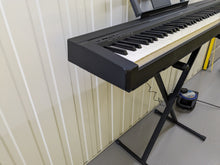 Load image into Gallery viewer, Yamaha P-35 Weighted Keys Portable piano + stand + pedal stock #24059