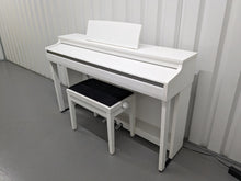 Load image into Gallery viewer, Kawai CN27 digital piano and stool in satin white finish stock number 24080
