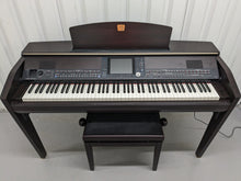 Load image into Gallery viewer, YAMAHA CLAVINOVA CVP-509 DIGITAL PIANO + STOOL IN DARK ROSEWOOD stock #24081