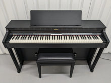Load image into Gallery viewer, Roland HP305 SuperNatural Digital Piano and stool in satin black finish Stock nr 24088