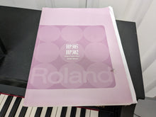 Load image into Gallery viewer, Roland HP305 SuperNatural Digital Piano and stool in satin black finish Stock nr 24088