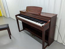 Load image into Gallery viewer, Yamaha Clavinova CLP-440 Digital Piano and stool in mahogany stock no 24082