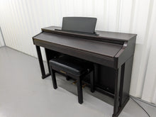 Load image into Gallery viewer, Roland HP203 digital piano and stool in dark rosewood finish stock number 24073 ex-school piano