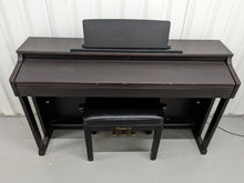 Load image into Gallery viewer, Roland HP203 digital piano and stool in dark rosewood finish stock number 24073 ex-school piano