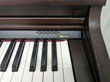 Load image into Gallery viewer, Roland HP203 digital piano and stool in dark rosewood finish stock number 24073 ex-school piano