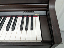 Load image into Gallery viewer, Roland HP203 digital piano and stool in dark rosewood finish stock number 24073 ex-school piano