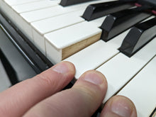 Load image into Gallery viewer, Roland HP605 digital piano and stool in glossy black polished ebony stock #25042