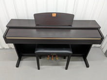 Load image into Gallery viewer, Yamaha Clavinova CLP-320 Digital Piano and stool in dark rosewood stock #24097