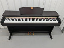 Load image into Gallery viewer, Yamaha Clavinova CLP-320 Digital Piano and stool in dark rosewood stock #24097