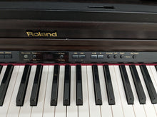 Load image into Gallery viewer, Roland HP203 digital piano and stool in dark rosewood finish stock number 24076