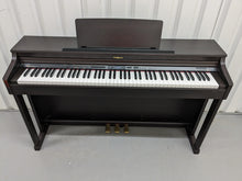Load image into Gallery viewer, Roland HP203 digital piano and stool in dark rosewood finish stock number 24076