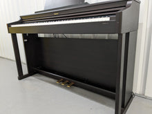 Load image into Gallery viewer, Roland HP203 digital piano and stool in dark rosewood finish stock number 24076
