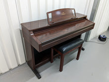 Load image into Gallery viewer, Yamaha Clavinova CLP-860 Digital Piano and stool in mahogany stock # 24096