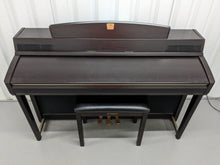 Load image into Gallery viewer, YAMAHA CLAVINOVA CLP-270 DIGITAL PIANO AND STOOL IN DARK ROSEWOOD stock nr 24106