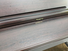 Load image into Gallery viewer, Roland HP201 digital piano and stool in dark rosewood finish stock number 24117