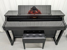 Load image into Gallery viewer, Roland HP307 Digital Piano and stool in glossy polished black finish Stock #24114
