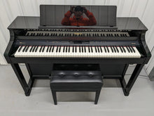 Load image into Gallery viewer, Roland HP307 Digital Piano and stool in glossy polished black finish Stock #24114