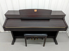 Load image into Gallery viewer, Yamaha Clavinova CLP-330 Digital Piano and stool in dark rosewood stock #24116